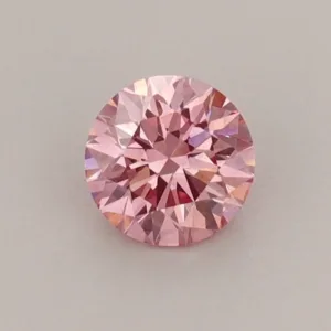 0.48 Carat Round Fancy Vivid Pink VS2 Lab Diamond