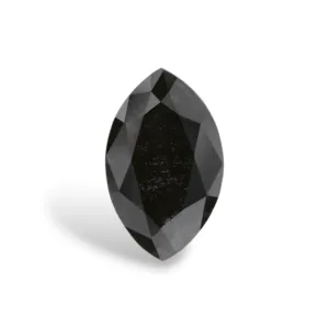0.49 Carat Marquise Fancy Black VVS2 Natural Diamond