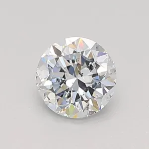 0.5 Carat Round Light Blue SI2 Lab Diamond