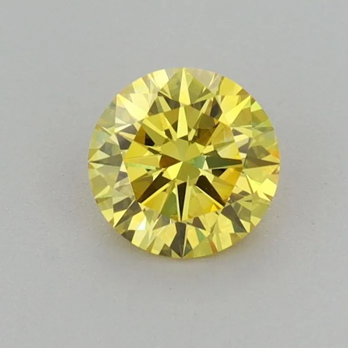 0.51 Carat Round Fancy Vivid Yellow VS1 Lab Diamond 1 0.51 Carat Round Fancy Vivid Yellow VS1 Lab Diamond