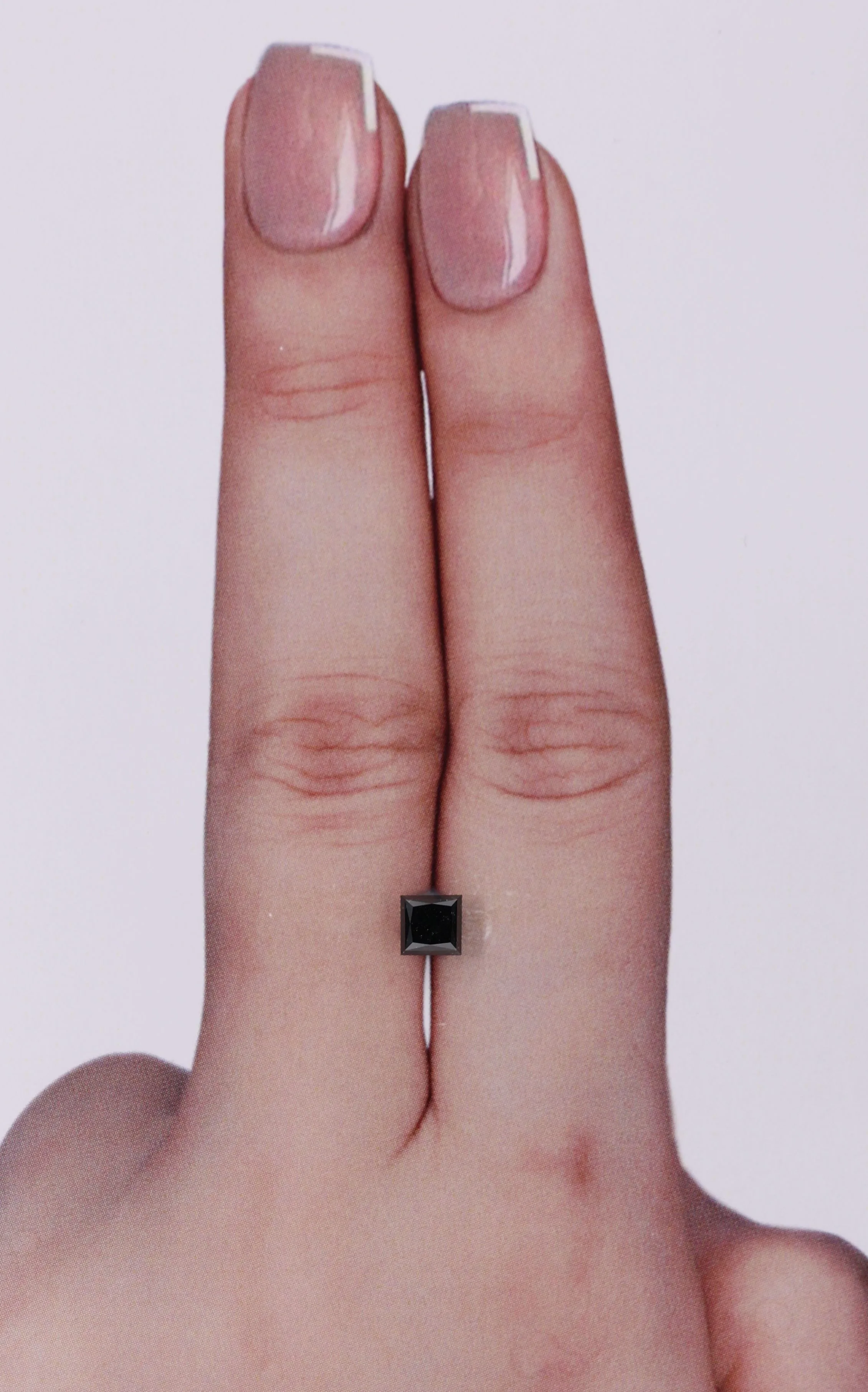 0.54 Carat Princess Black Natural Diamond 1 0.54 Carat Princess Black Natural Diamond