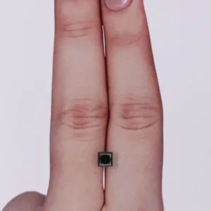0.54 Carat Princess Black Natural Diamond