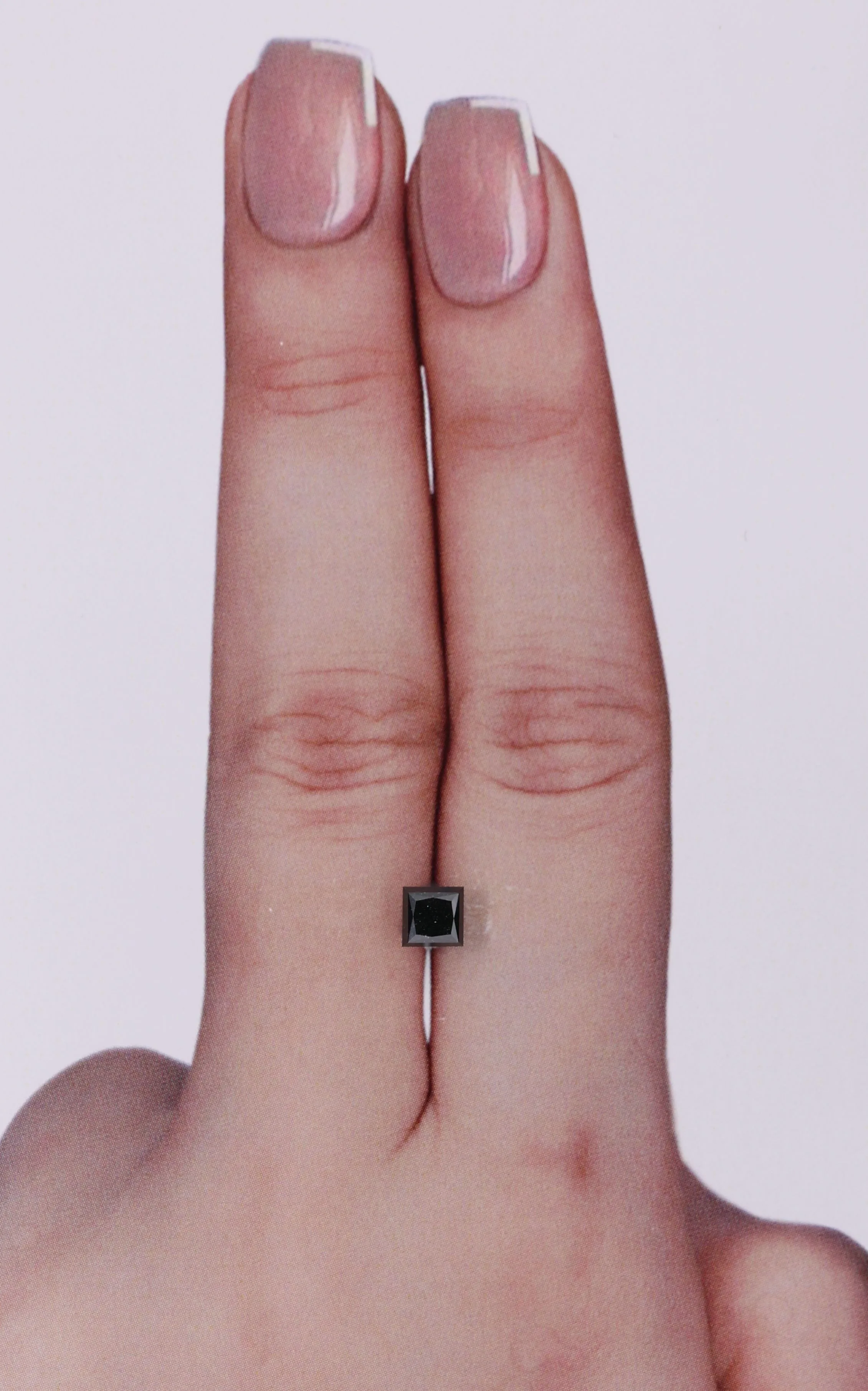 0.54 Carat Princess Black Natural Diamond 1 0.54 Carat Princess Black Natural Diamond