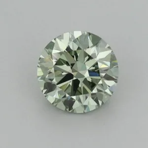 0.57 Carat Round Fancy Vivid Green VS1 Lab Diamond