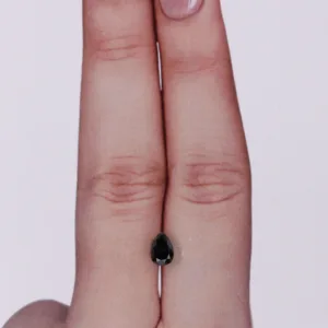 0.58 Carat Pear Black Natural Diamond