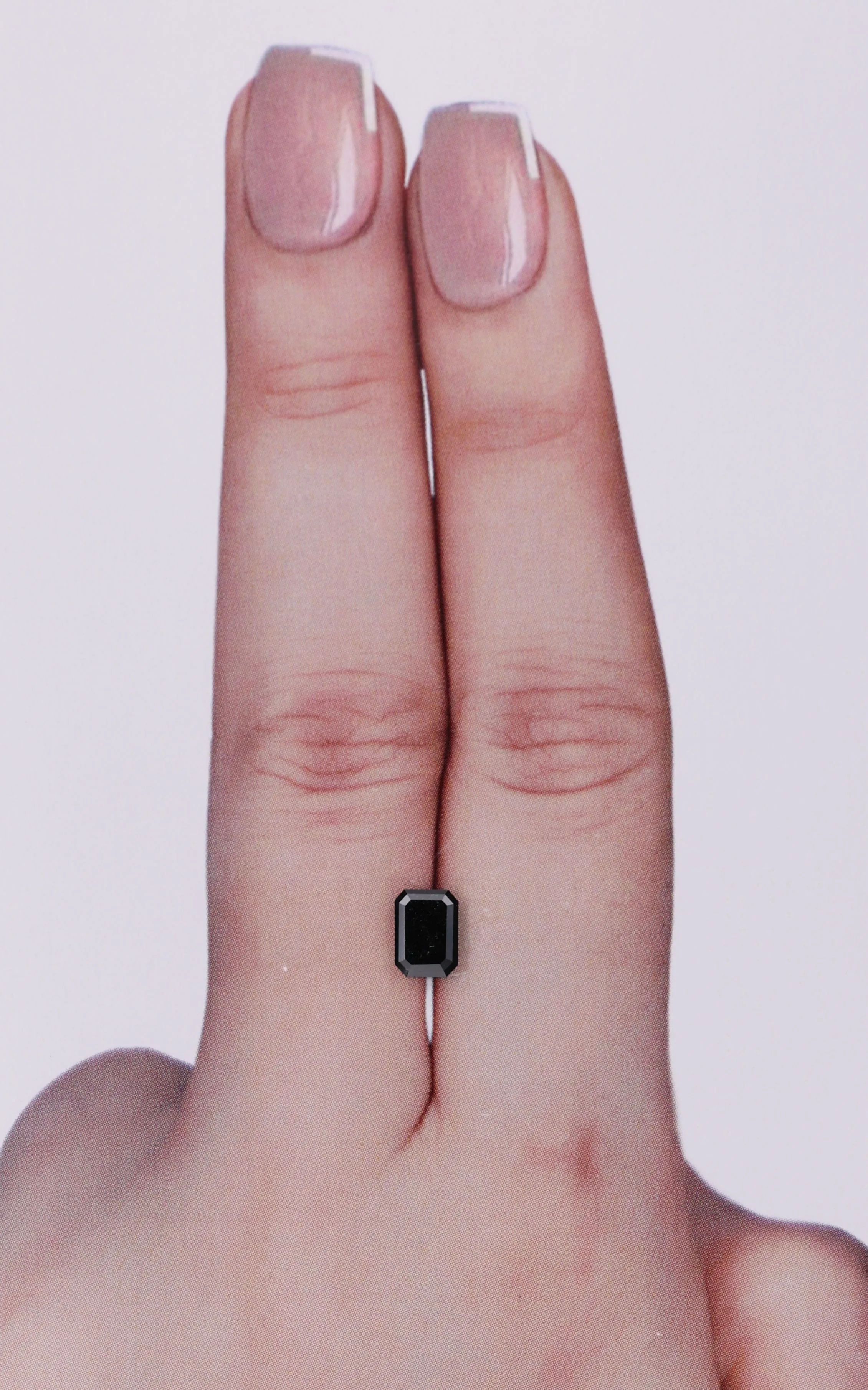 0.62 Carat Emerald Black Natural Diamond 1 0.62 Carat Emerald Black Natural Diamond