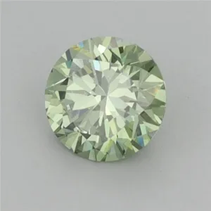 0.68 Carat Round Fancy Vivid Green VS2 Lab Diamond