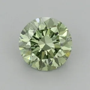 0.7 Carat Round Fancy Vivid Green VS1 Lab Diamond