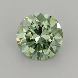 0.71 Carat Round Fancy Vivid Green VS1 Lab Diamond