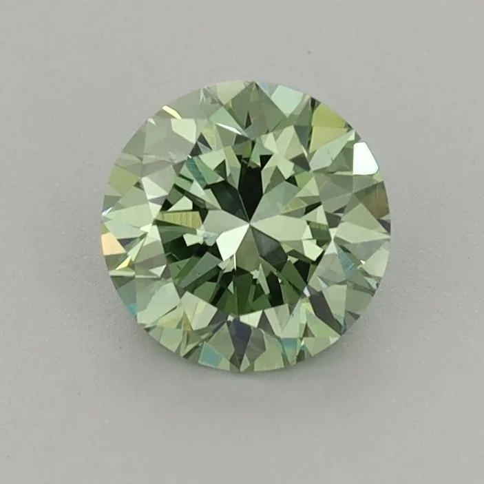 0.71 Carat Round Fancy Vivid Green VS1 Lab Diamond 1 0.71 Carat Round Fancy Vivid Green VS1 Lab Diamond