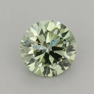 0.71 Carat Round Fancy Vivid Green VS1 Lab Diamond