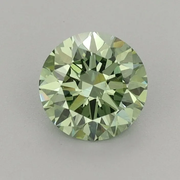 0.72 Carat Round Fancy Vivid Green VS1 Lab Diamond 1 0.72 Carat Round Fancy Vivid Green VS1 Lab Diamond