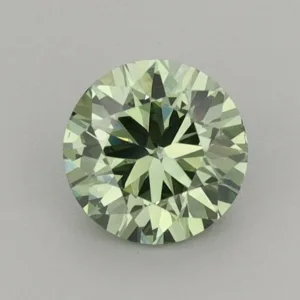0.73 Carat Round Fancy Vivid Green VS2 Lab Diamond