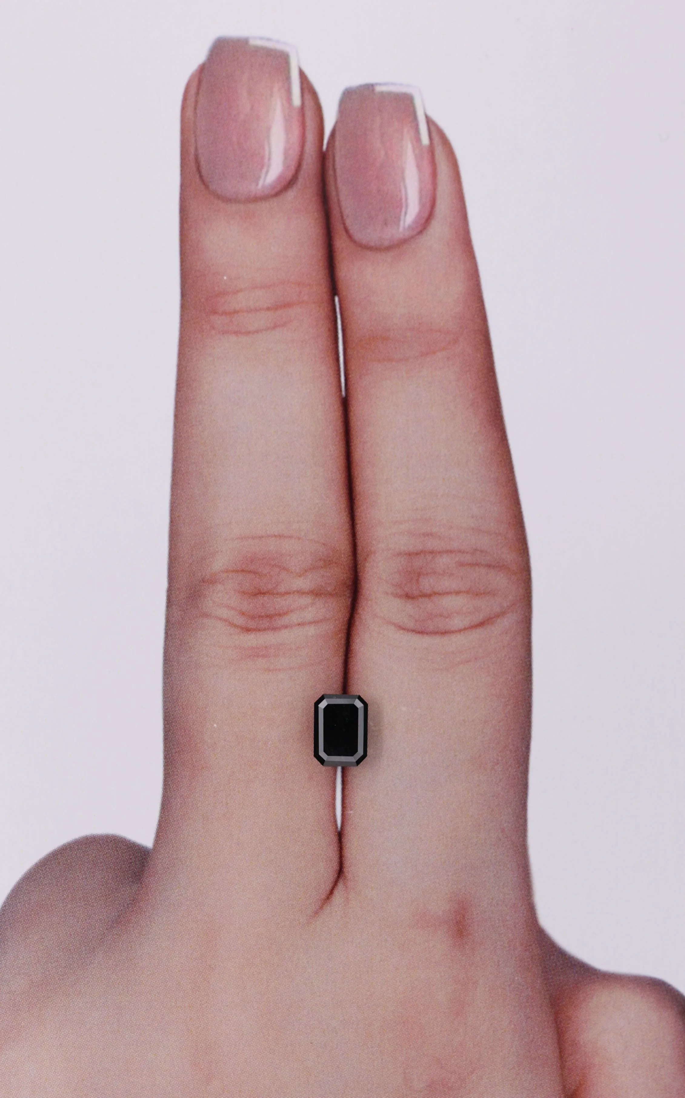 0.78 Carat Emerald Black Natural Diamond 1 0.78 Carat Emerald Black Natural Diamond
