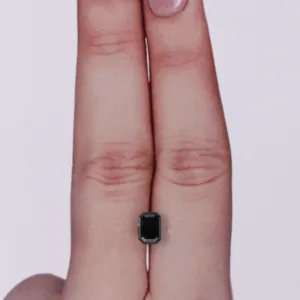 0.95 Carat Emerald Black Natural Diamond