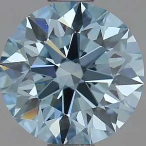 1 Carat Round Fancy Intense Blue VVS2 Lab Diamond