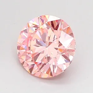 1 Carat Round Fancy Intense Pink VS1 Lab Diamond