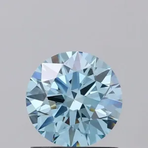 1 Carat Round Fancy Vivid Blue VS1 Lab Diamond