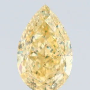 1.01 Carat Pear Fancy Yellow VS1 Natural Diamond