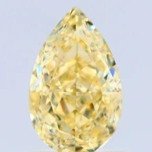 1.01 Carat Pear Fancy Yellow VS2 Natural Diamond