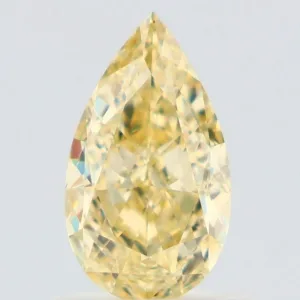 1.01 Carat Pear Fancy Yellow VVS2 Natural Diamond