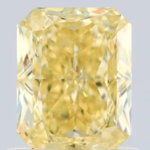 1.01 Carat Radiant Fancy Yellow SI1 Natural Diamond