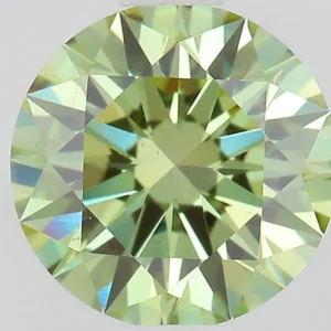 1.01 Carat Round Fancy Vivid Green VS1 Lab Diamond