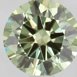 1.01 Carat Round Fancy Vivid Green VS1 Lab Diamond