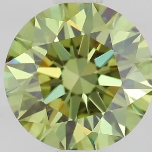 1.01 Carat Round Fancy Vivid Green VS1 Lab Diamond