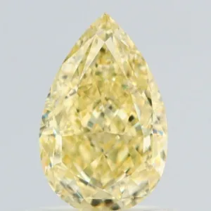 1.02 Carat Pear Fancy Yellow VS2 Natural Diamond