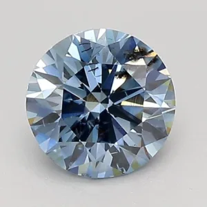 1.02 Carat Round Fancy Deep Blue SI2 Lab Diamond