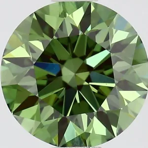 1.03 Carat Round Fancy Vivid Green VS1 Lab Diamond