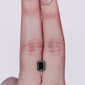 1.04 Carat Emerald Fancy Black VVS2 Natural Diamond