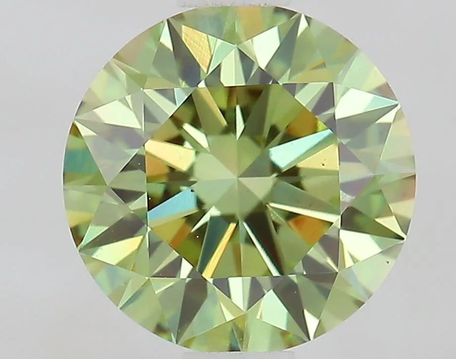 1.04 Carat Round Fancy Vivid Green VS2 Lab Diamond 1 1.04 Carat Round Fancy Vivid Green VS2 Lab Diamond