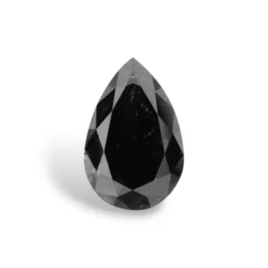 1.05 Carat Pear Fancy Black VVS2 Natural Diamond