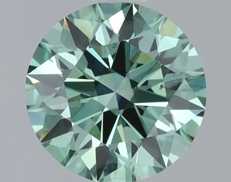 1.05 Carat Round Fancy Vivid Green VS2 Lab Diamond 1 1.05 Carat Round Fancy Vivid Green VS2 Lab Diamond