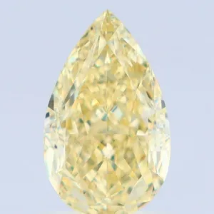 1.06 Carat Pear Fancy Yellow VS1 Natural Diamond