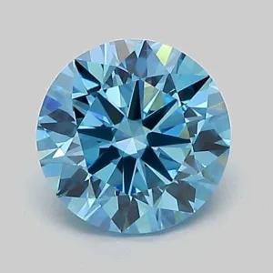 1.06 Carat Round Fancy Vivid Blue VVS1 Lab Diamond