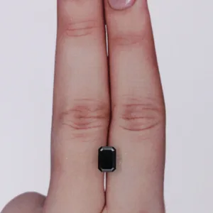 1.08 Carat Emerald Black Natural Diamond