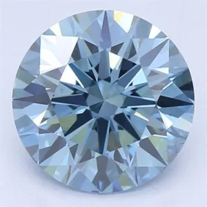1.08 Carat Round Fancy Vivid Blue VS2 Lab Diamond