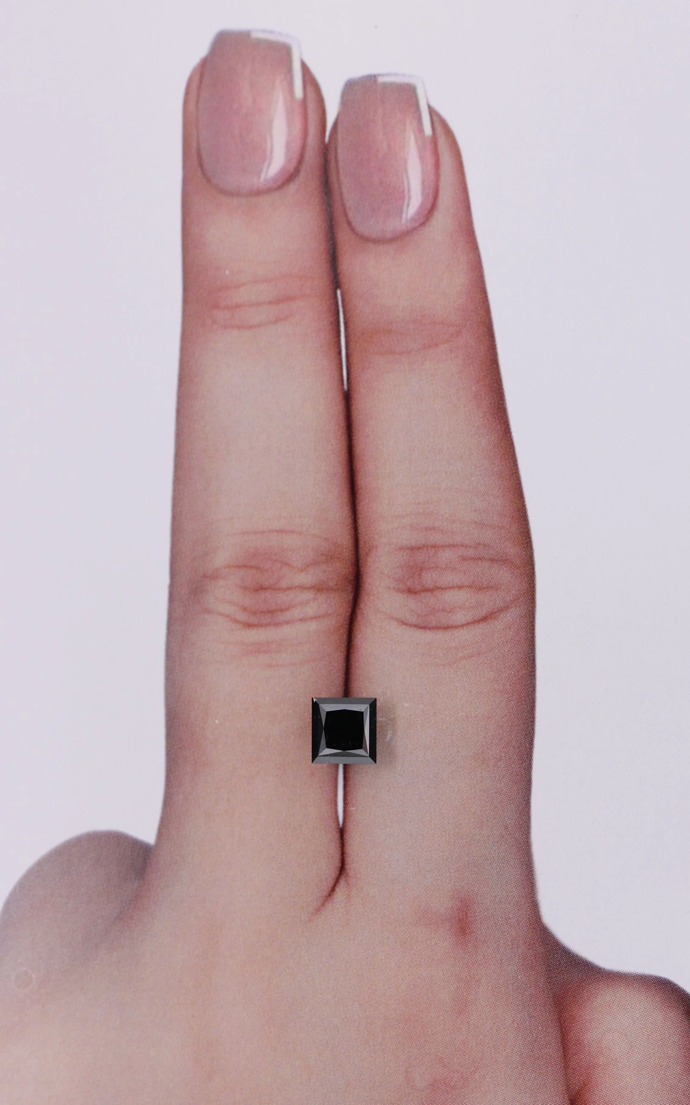1.09 Carat Princess Black Natural Diamond 1 1.09 Carat Princess Black Natural Diamond