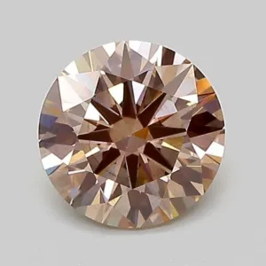 1.1 Carat Round Fancy Light Brown SI1 Lab Diamond