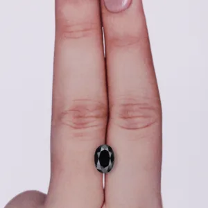 1.11 Carat Oval Fancy Black VVS2 Natural Diamond