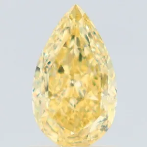 1.11 Carat Pear Fancy Yellow VS2 Natural Diamond