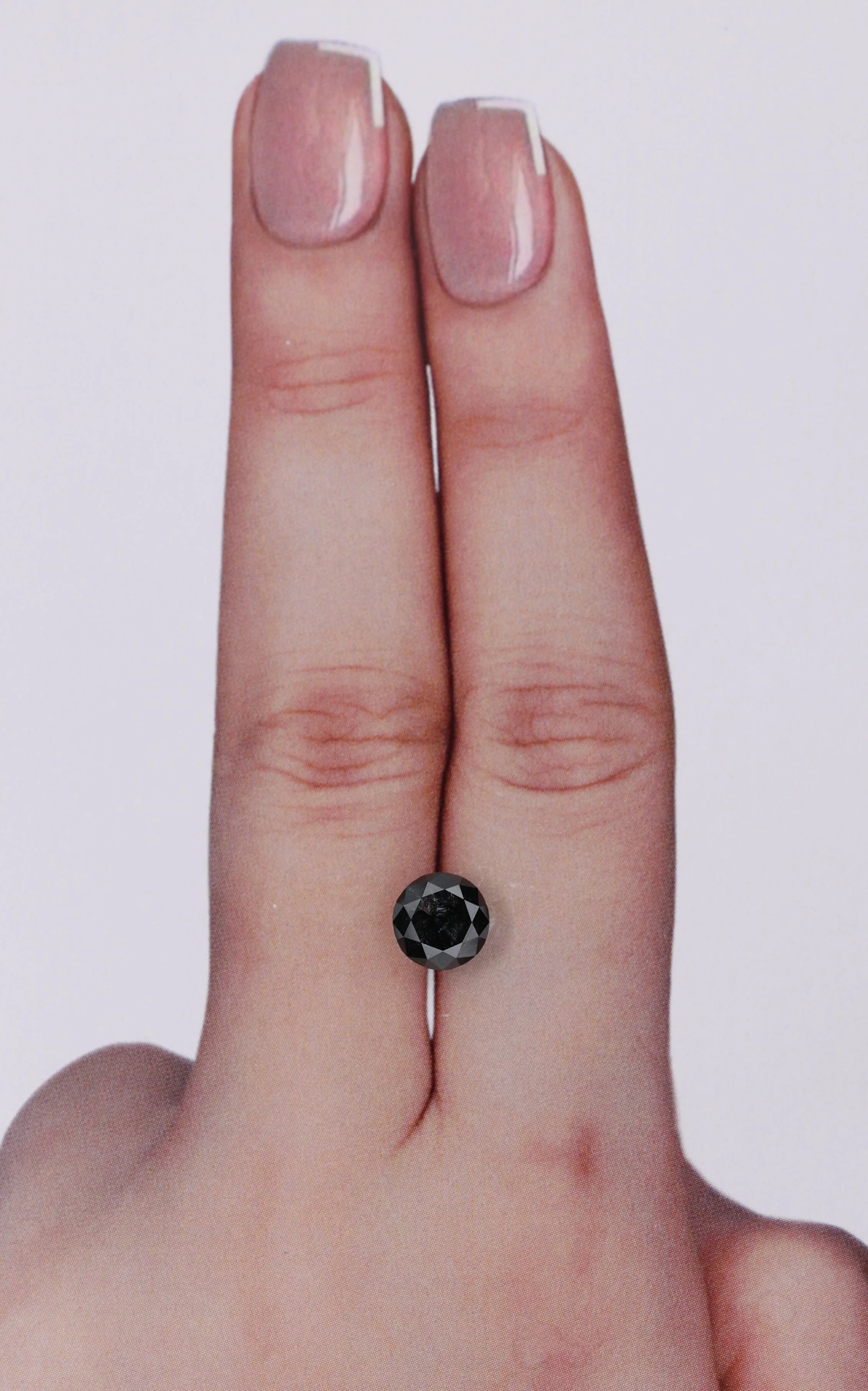 1.11 Carat Round Black Natural Diamond 1 1.11 Carat Round Black Natural Diamond