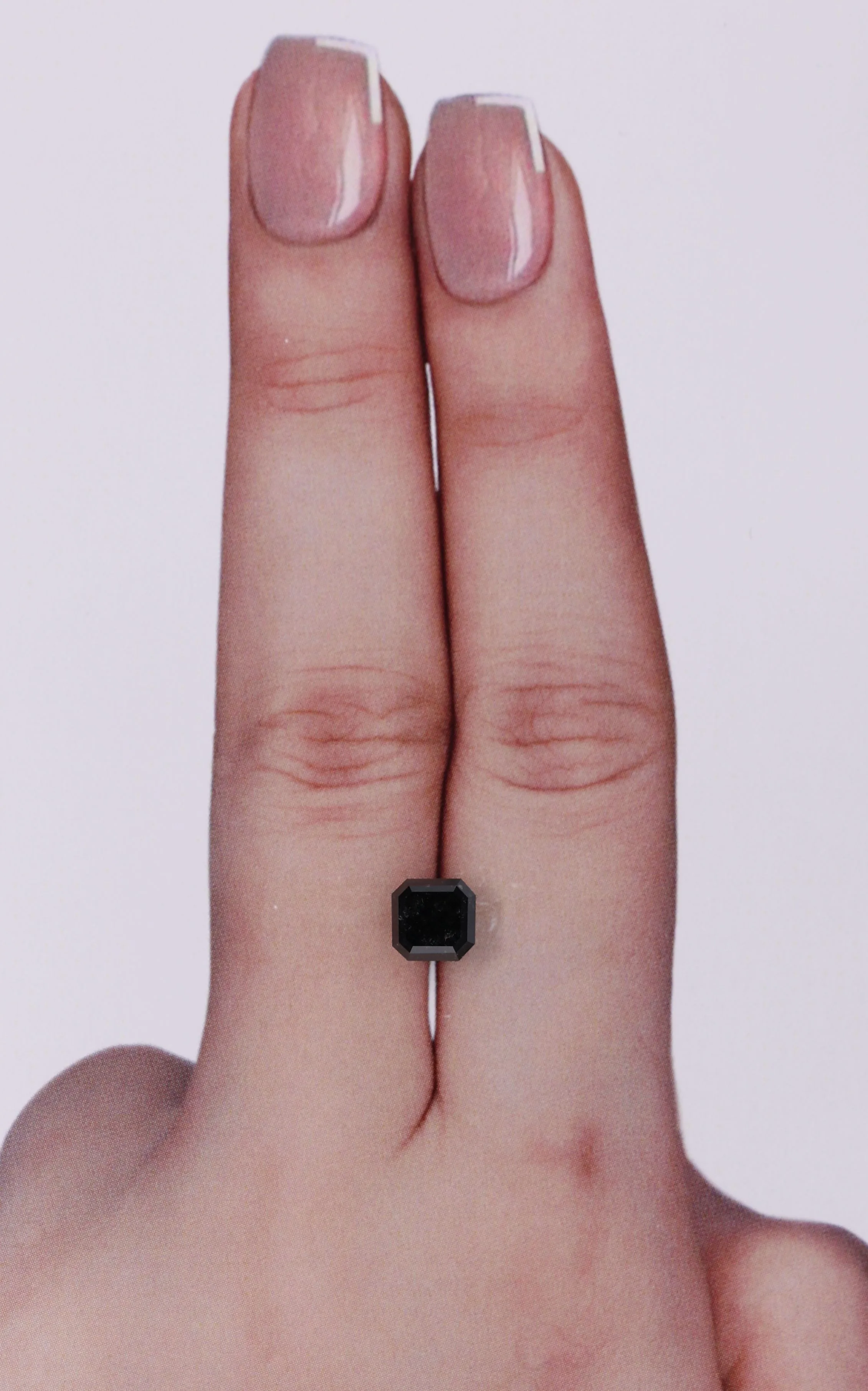 1.12 Carat Square Emerald Black Natural Diamond 1 1.12 Carat Square Emerald Black Natural Diamond