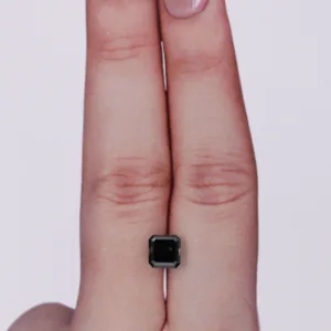 1.14 Carat Asscher Black Natural Diamond