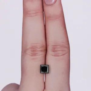 1.15 Carat Princess Fancy Black VVS2 Natural Diamond