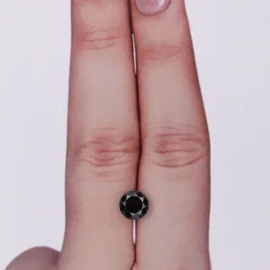 1.15 Carat Round Fancy Black VVS2 Natural Diamond