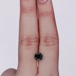 1.16 Carat Round Black Natural Diamond